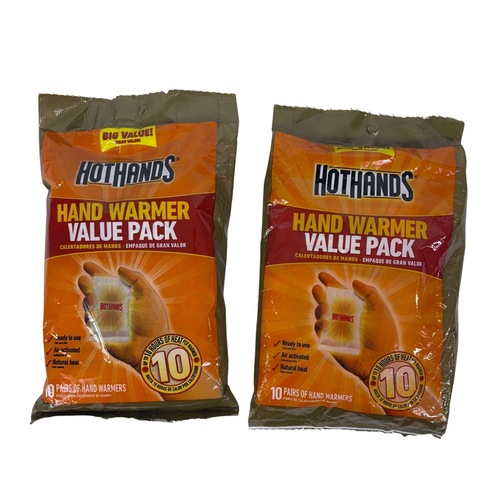HotHands Hand Warmer Value Pack Unisex OS Orange 20 Pairs Total 10hr Heat
